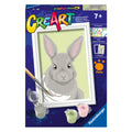 Ravensburger Creart Malen nach Zahlen – Grauer Hase