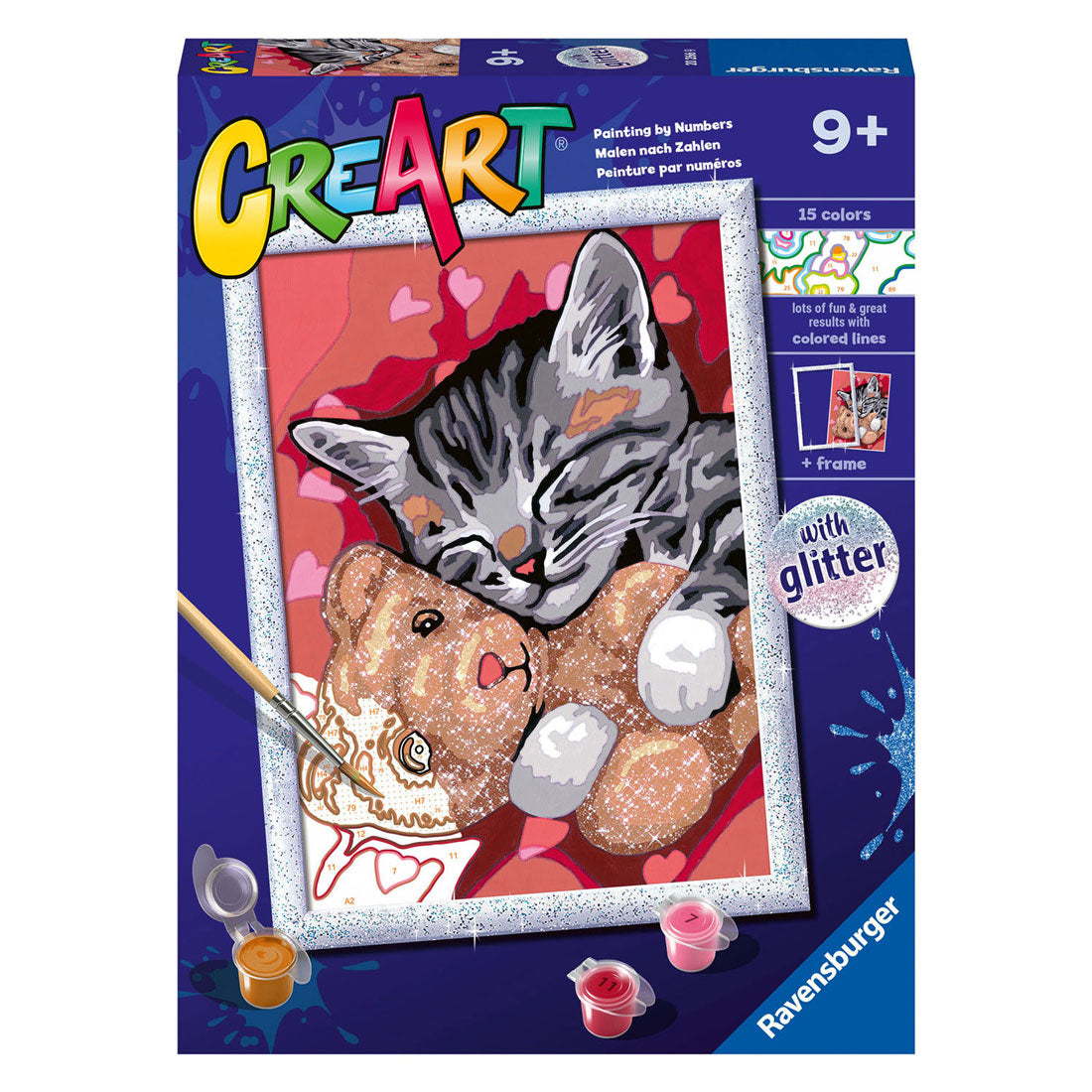 Ravensburger creart schilderen op nummer - vredige kitten