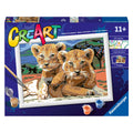 Ravensburger Creart Malen nach Zahlen – Kleine Löwenjunge