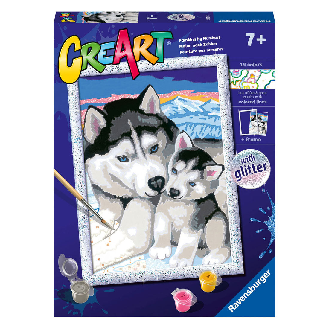 Ravensburger creart cute huskies