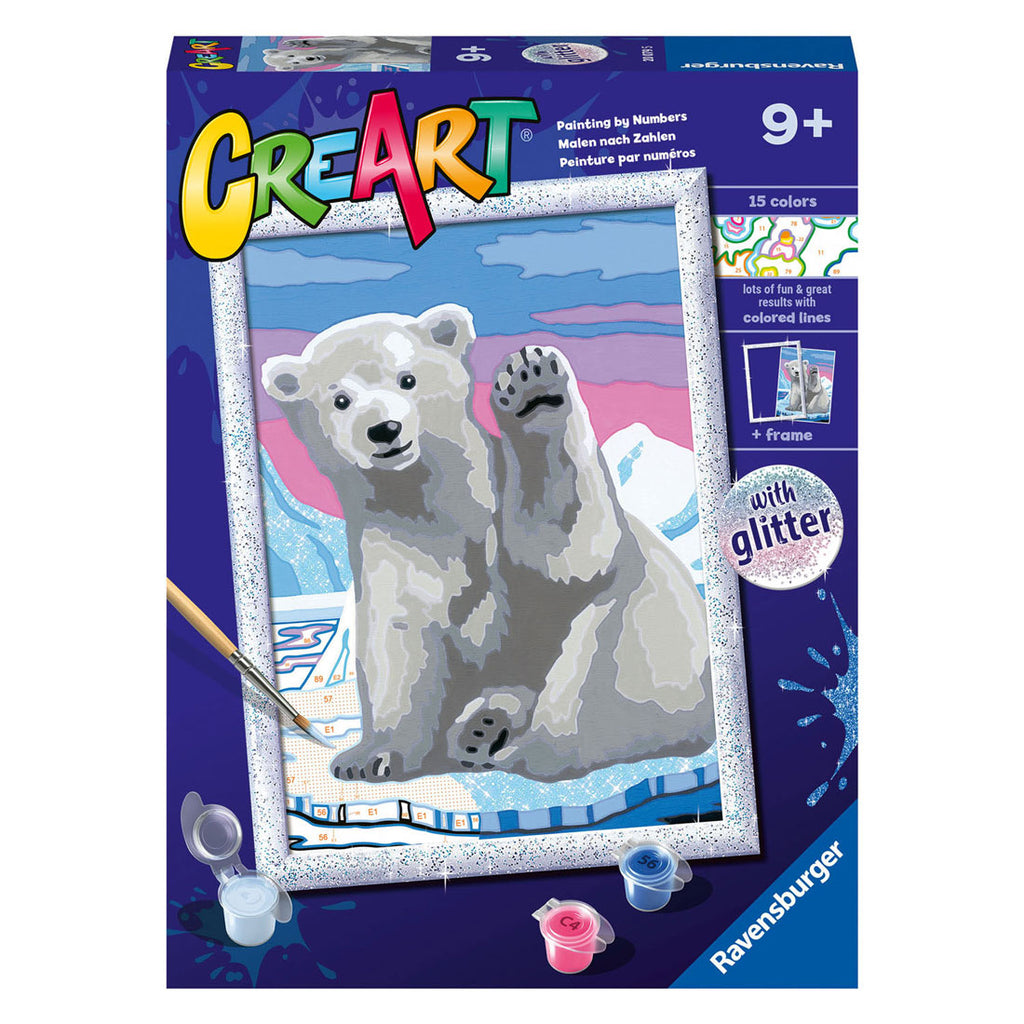 Ravensburger Creart Malen nach Zahlen – toller Eisbär