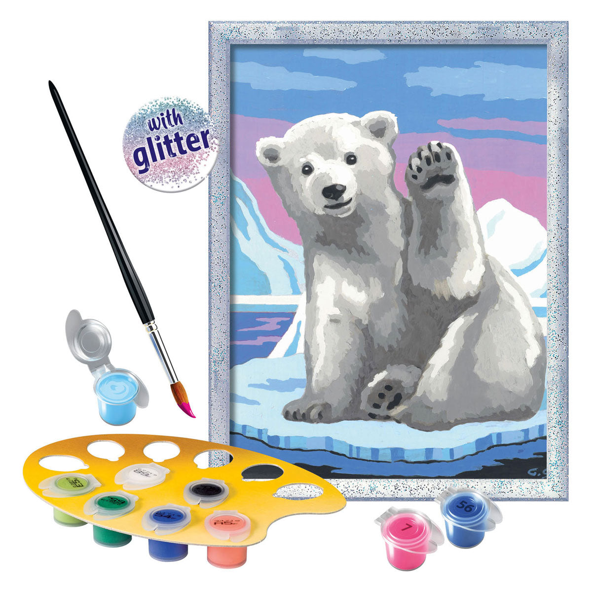 Ravensburger Creart Malen nach Zahlen – toller Eisbär