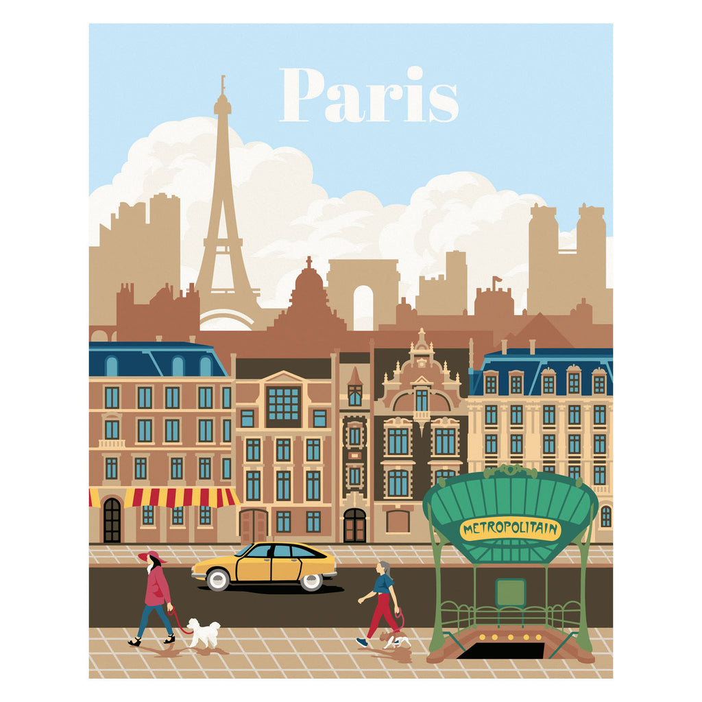 Ravensburger Creart Malen nach Zahlen – Buntes Paris