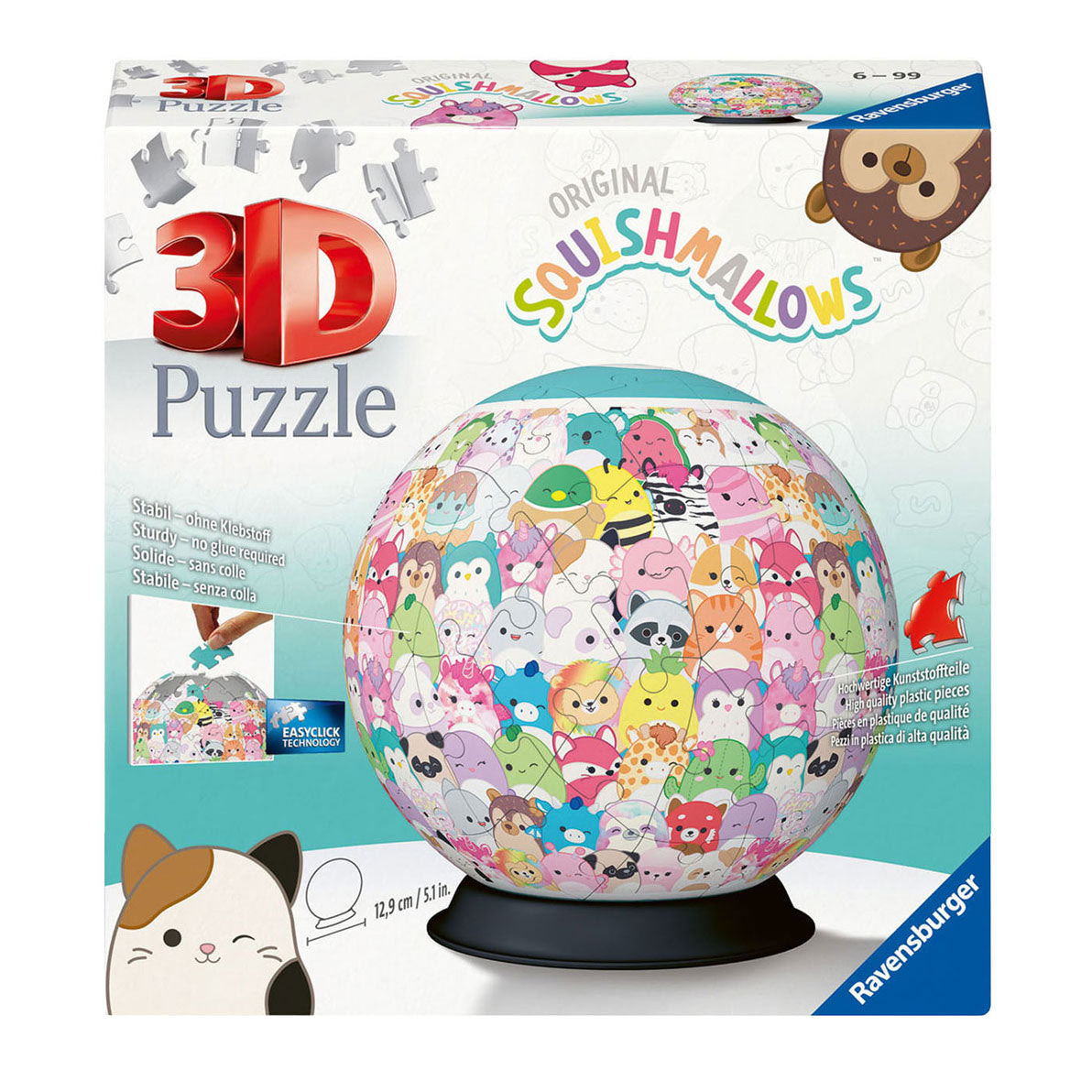 Ravensburger 3D-Puzzle Squishmallows, 72 Stück.