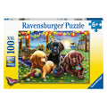 Ravensburger Puzzle XXL Hundepicknick, 100 Teile.