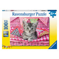 Ravensburger Puzzle XXL Feige Katze, 100..