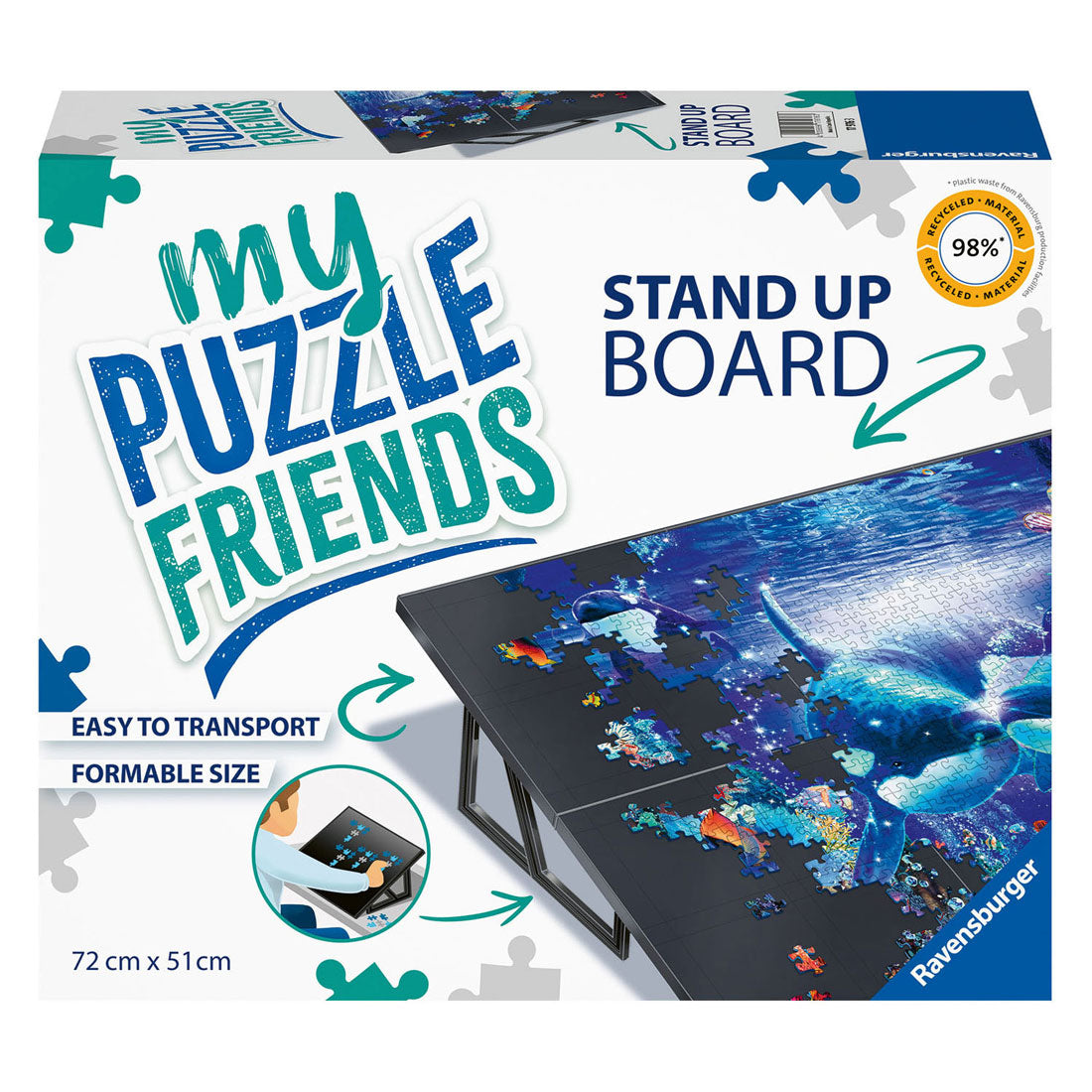 Ravensburger standaard voor legpuzzels 72 x 51 cm