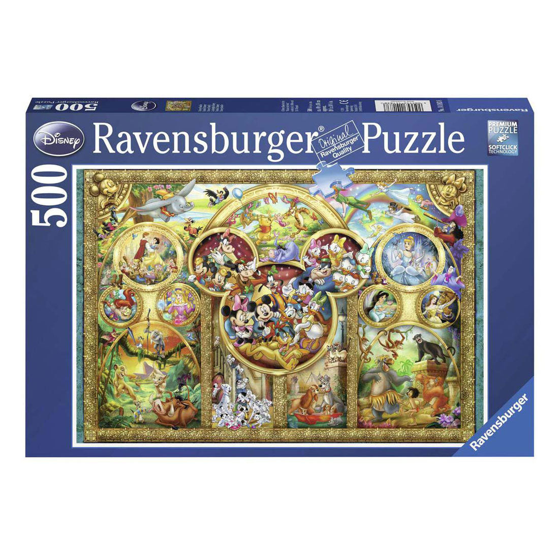 Ravensburger Puzzle Disney-Familie, 500 Teile.