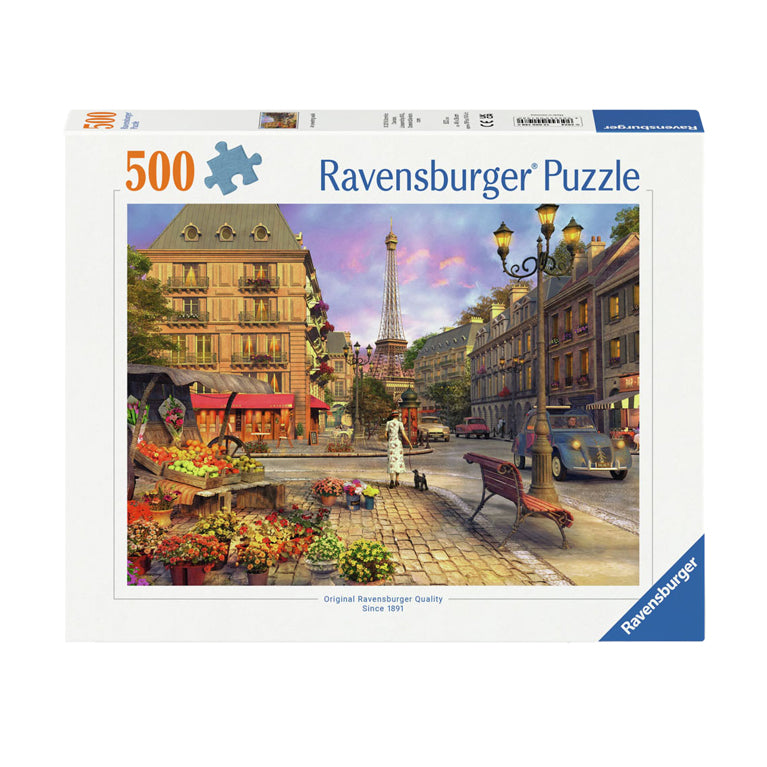 Ravensburger Puzzle „Spaziergang durch Paris“, 500 Teile.