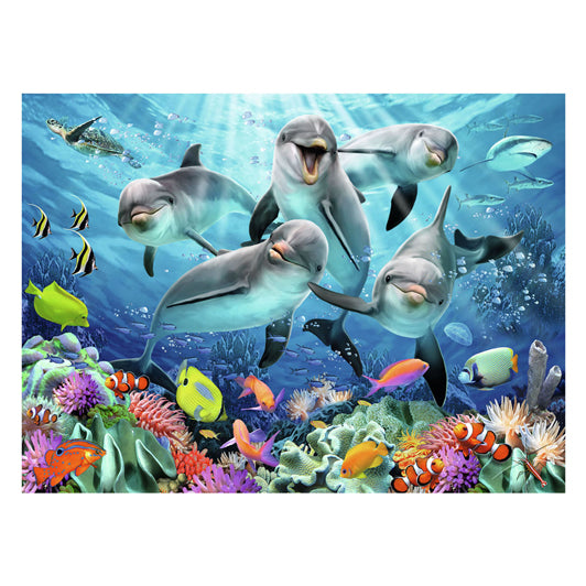 Ravensburger Puzzle Delfine im Korallenriff, 500 Teile.