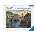 Ravensburger Puzzle „Morgens im Hafen“, 500 Teile.