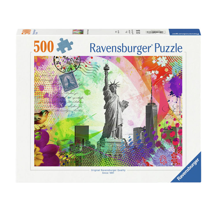 Ravensburger Legpuzzel New York Postkarte, 500st.