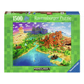 Ravensburger legpuzzel world of minecraft, 1500st.