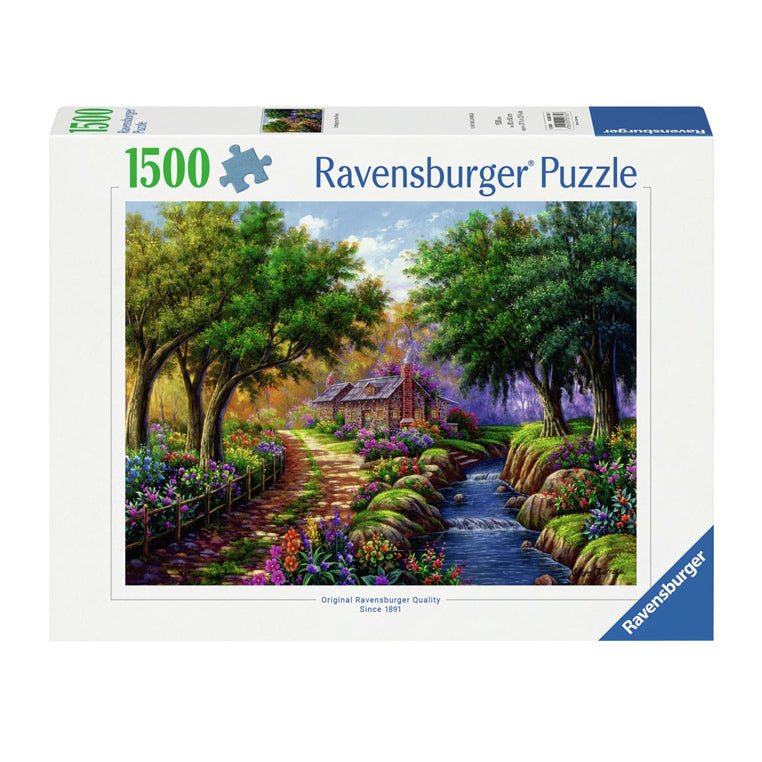 Ravensburger Puzzle „Häuschen am Fluss“, 1500 Teile.