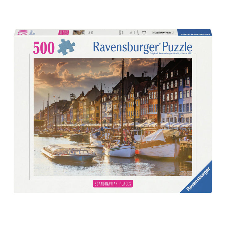 Ravensburger Legpuzzel sonnenunt.in Kopenhagen, 500.