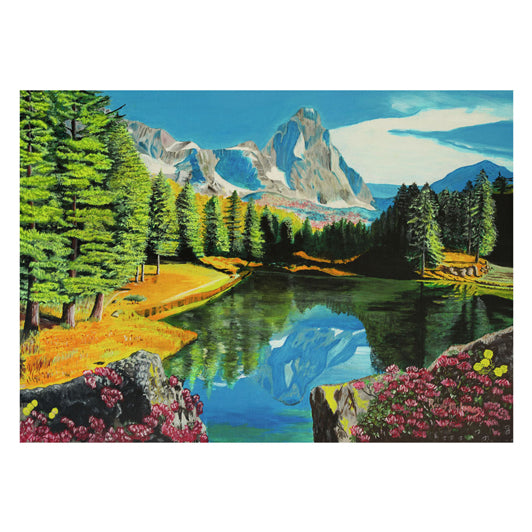 Ravensburger Puzzle „Felsenlandschaft mit Spiegelungen“, 300 Teile.