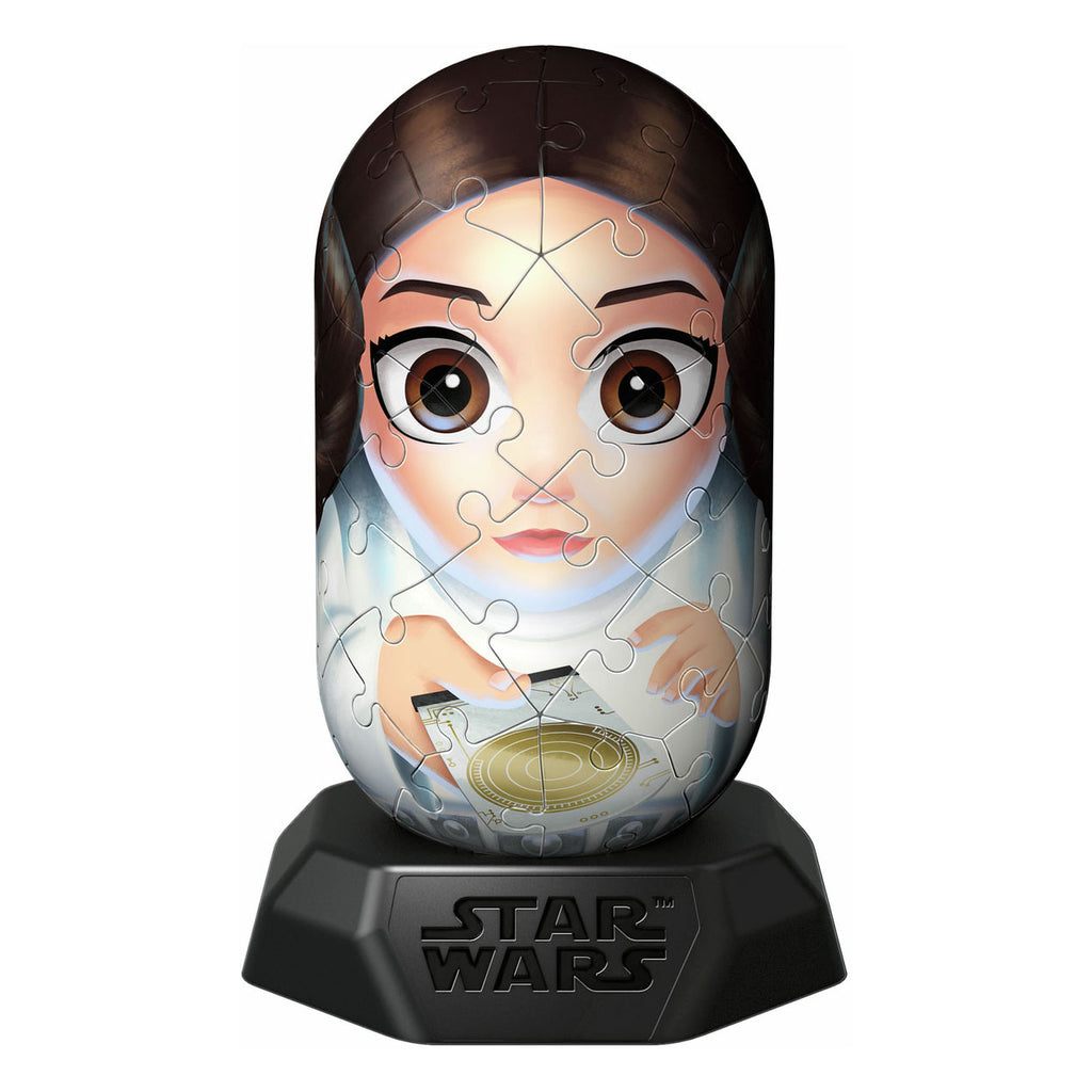 Ravensburger 3D-Puzzle Hylkies Star Wars Prinzessin Leia, 54 Teile.