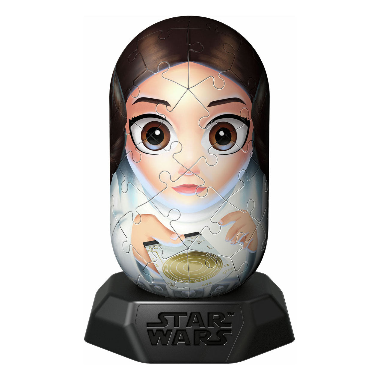 Ravensburger 3D-Puzzle Hylkies Star Wars Prinzessin Leia, 54 Teile.