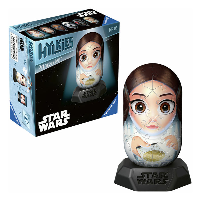 Ravensburger 3D-Puzzle Hylkies Star Wars Prinzessin Leia, 54 Teile.