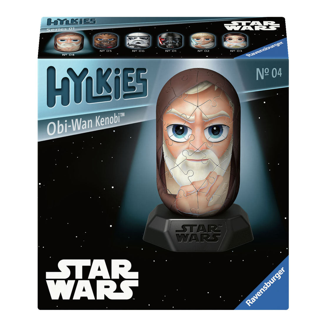 Ravensburger 3D-Puzzle Hylkies Star Wars Obi-Wan Kenobi, 54 Teile.
