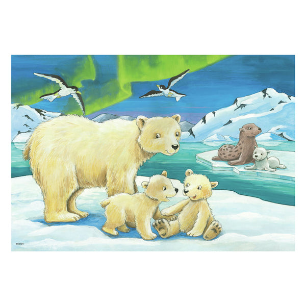 Ravensburger Puzzle Junge Tiere aus aller Welt, 2x12 Teile.