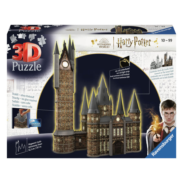 Ravensburger 3D-Puzzle Hogwarts Astronomie Toren (Nachtausgabe), 540.