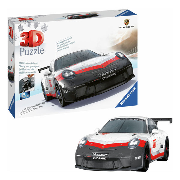 Ravensburger 3D-Puzzle Porsche 911 GT3 Cup, 108 Teile.