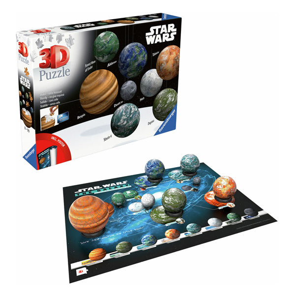 Ravensburger 3D-Puzzle Star Wars Planet der Galaxis, 531.
