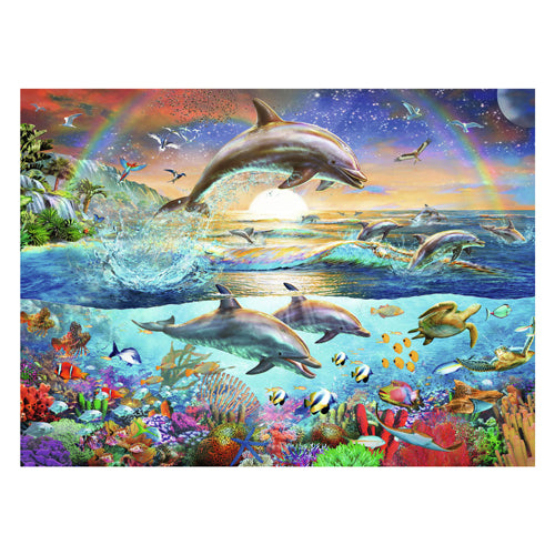 Ravensburger Puzzle XXL Delfinparadies, 300 Teile.