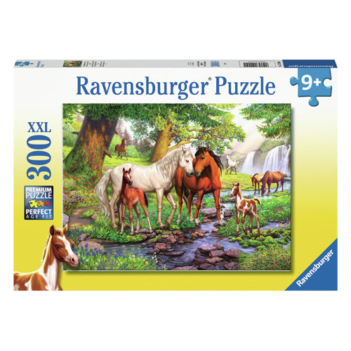Ravensburger Puzzle xxl Wildpferde am Fluss, 300 Teile.