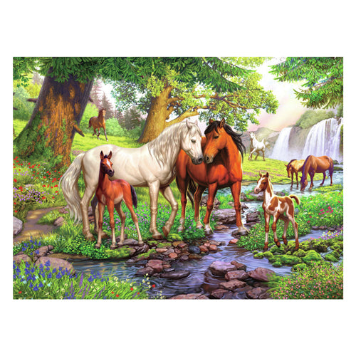 Ravensburger Puzzle xxl Wildpferde am Fluss, 300 Teile.