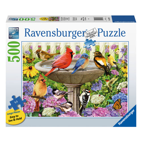 Ravensburger Vogelbad-Puzzle, 500 Teile.