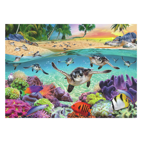 Ravensburger Puzzle Baby-Meeresschildkröten, 500 Teile.
