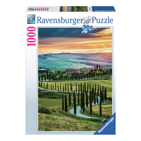 Ravensburger legpuzzel italian landscapes val d'orcia, tuscany, 1000st.