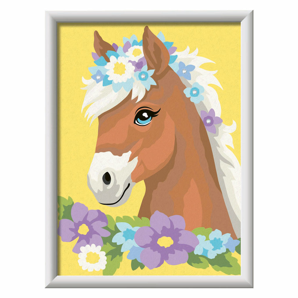 Ravensburger Creart Malen nach Zahlen – Pferd mit Blumen