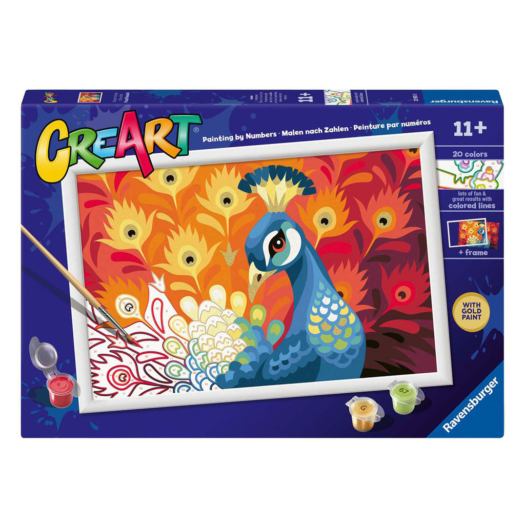 Ravensburger creart schilderen op nummer - trotse pauw