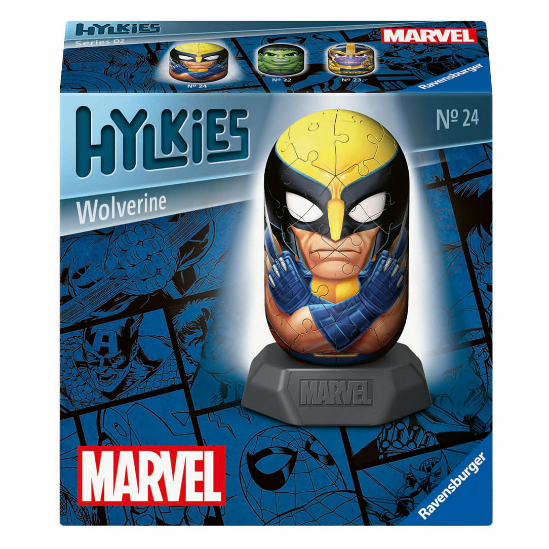 Ravensburger 3D-Puzzle Hylkies Marvel Wolverine, 54.