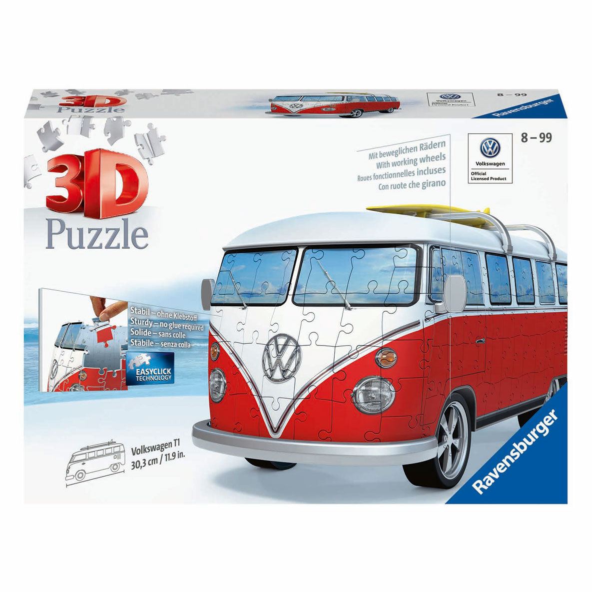 Ravensburger puzzel 3d volkswagen bulli t1