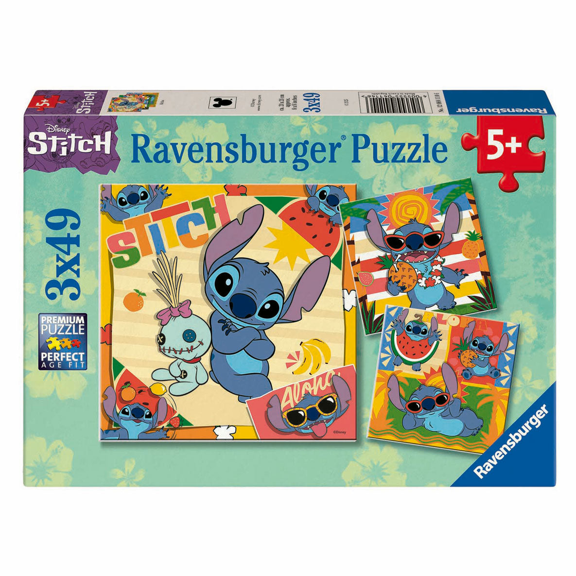 Ravensburger puzzel disney stitch 3x49st