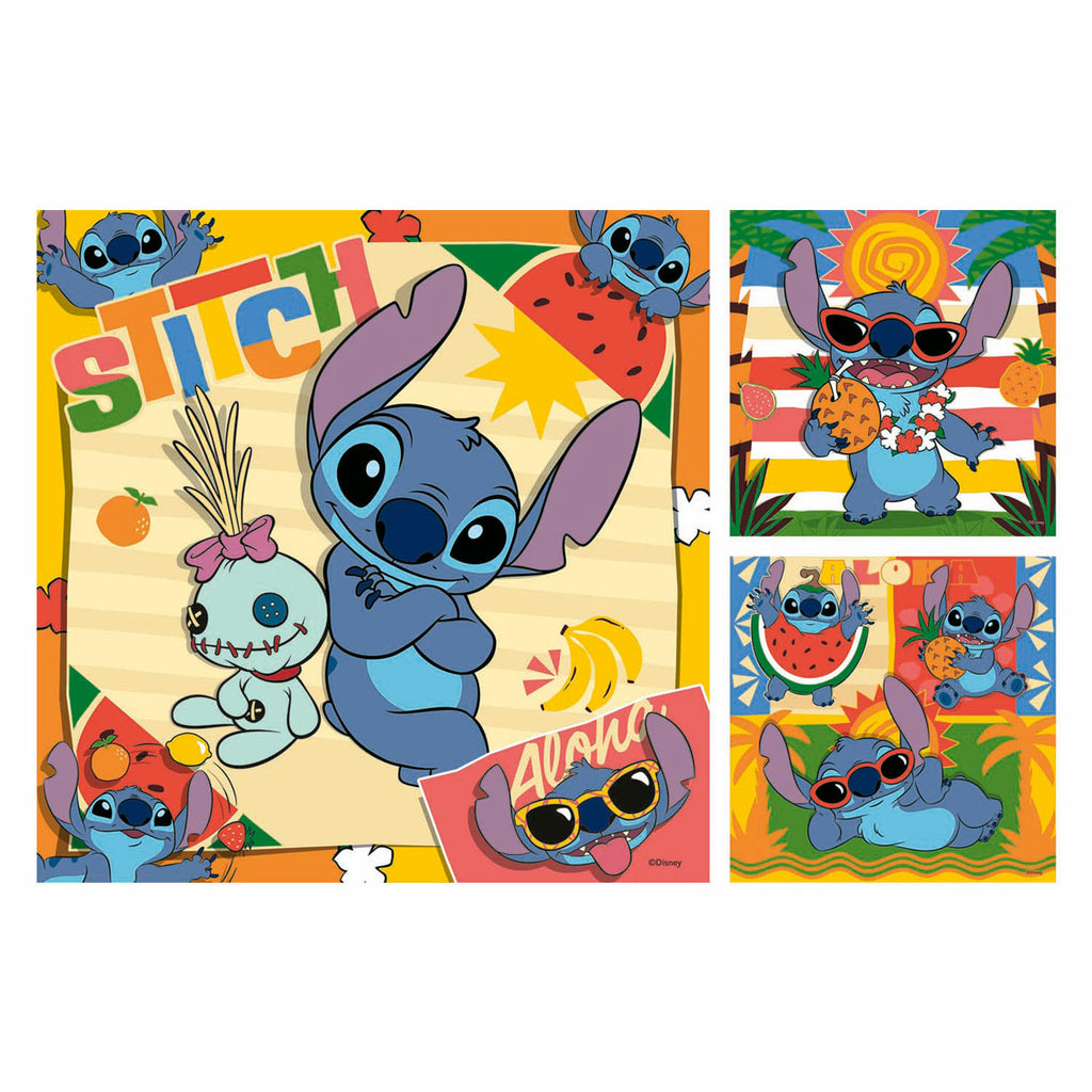 Ravensburger puzzel disney stitch 3x49st