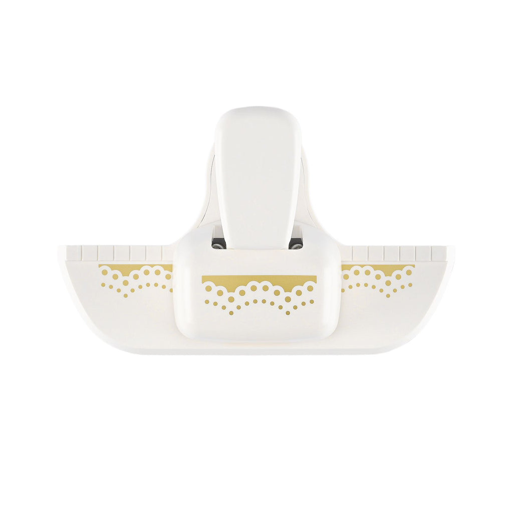 Vaessen creative pons - randpons kanten rand - 1,5 x 4,3 cm - ivoor