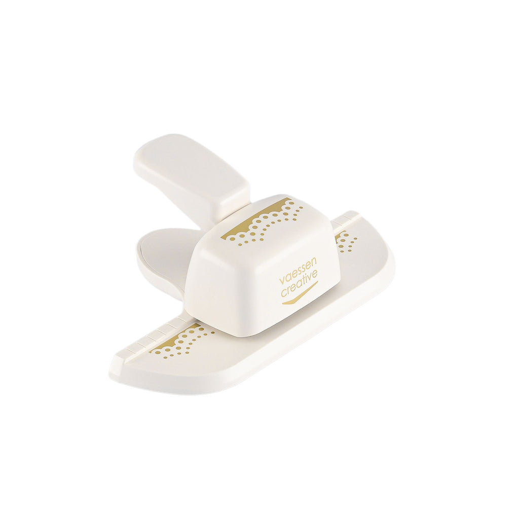 Vaessen creative pons - randpons kanten rand - 1,5 x 4,3 cm - ivoor