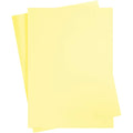 Gekleurd karton, a2, vel 420x594 mm, 180 gr, lichtgeel, 10 vel 1 doos