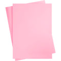 Gekleurd karton, a2, vel 420x594 mm, 180 gr, lichtroze, 10 vel 1 doos