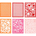 Kartonblok, a6, vel 104x146 mm, 200 gr, oranje, roze, rood, roze, 24 stuk 1 doos