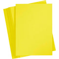 Gekleurd karton, a5, 180 gr, sun yellow, 100 vel 1 doos