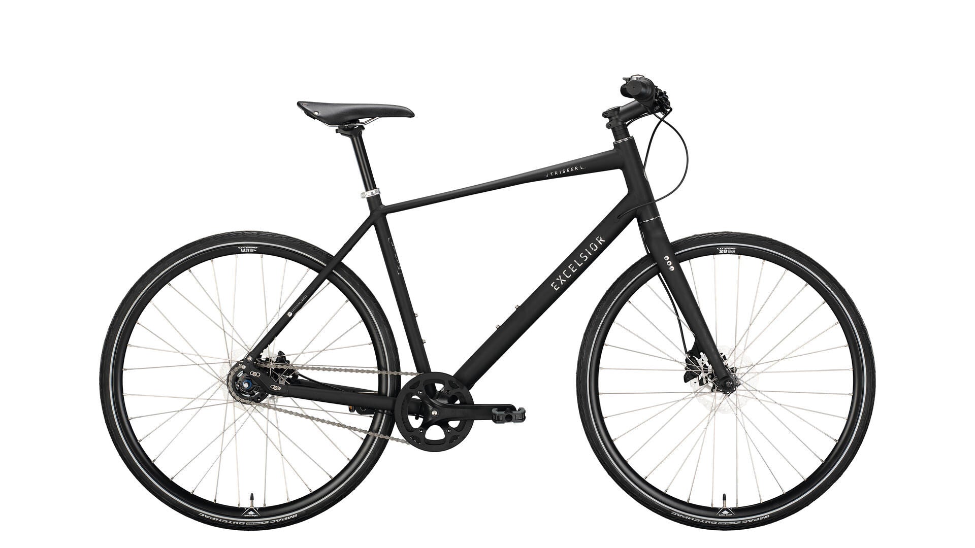 Excelsior urbanrad trigger (#1) bike excels.trigger 28 53 diam. 8sp black matt