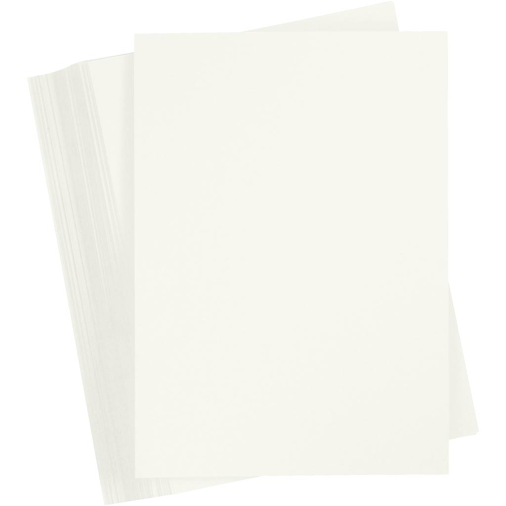Gekleurd karton, a4, vel 210x297 mm, 180 gr, off-white, 100 vel 1 doos