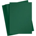 Gekleurd karton, a4, vel 210x297 mm, 180 gr, donkergroen, 100 vel 1 doos