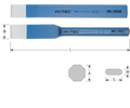 Rotec sleuvenbeitel plat 26x240mm